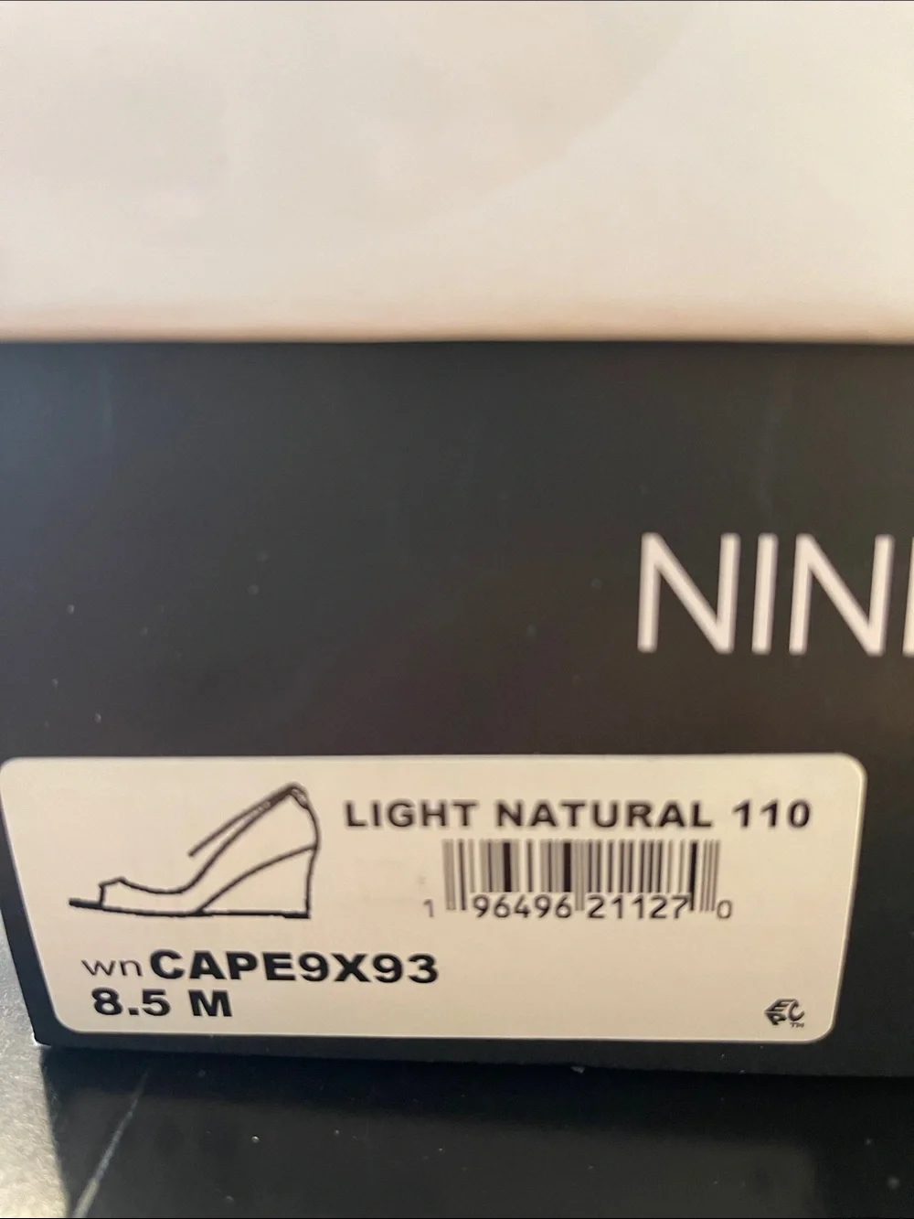 Nine West Light Natural Patent Peep-Toe Wedges
